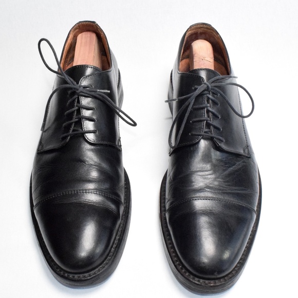 Johnston & Murphy Other - Johnston & Murphy Black Leather Derby Cap Toe 10.5